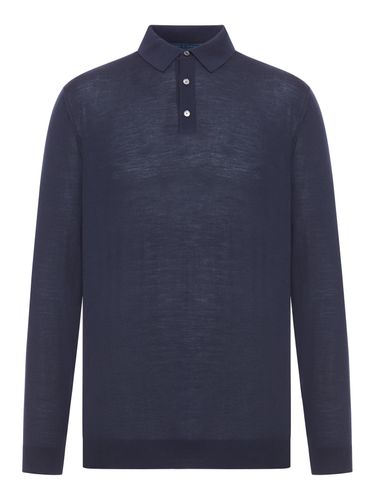 LONG-SLEEVED WOOL POLO SHIRT - Man - Kiton - Modalova