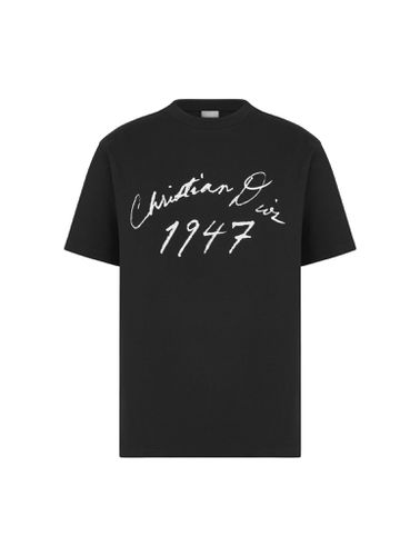 Relaxed fit T-shirt with handwritten signature - - Man - Christian Dior - Modalova