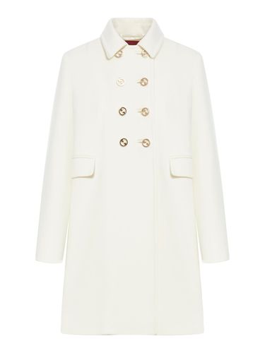 INTERLOCKING BUTTON WOOL COAT - Woman - Gucci - Modalova