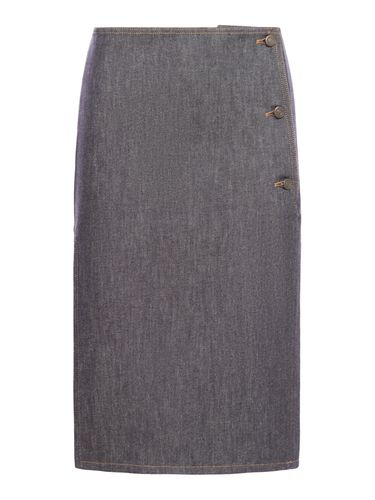 Denim skirt - Courreges - Woman - Courreges - Modalova