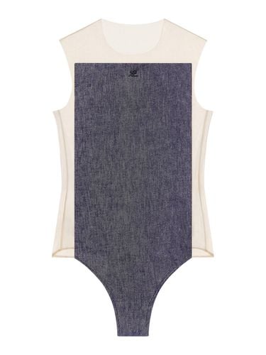 ILLUSION DENIM BODYSUIT - Woman - Courreges - Modalova