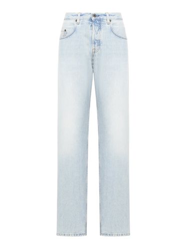 Five pocket jeans with logo - Woman - Miu Miu - Modalova