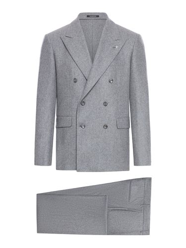 TAILORED DOUBLE BREASTED WOOL SUIT - Man - Tagliatore - Modalova