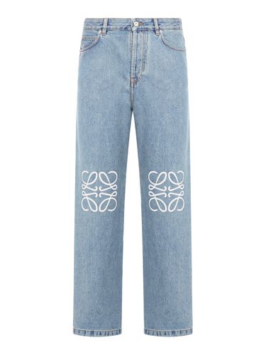 Anagram baggy jeans in denim - - Man - Loewe - Modalova