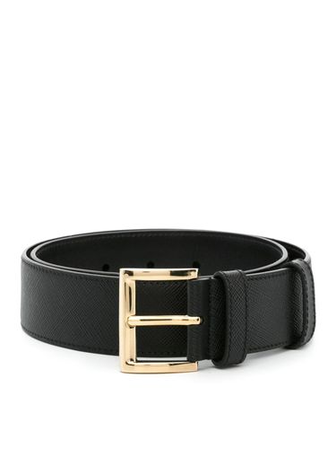 Belt with logo plaque - Woman - Prada - Modalova