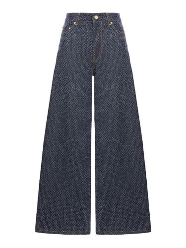 DARK FLUFFY WIDE JEANS - Woman - Ganni - Modalova