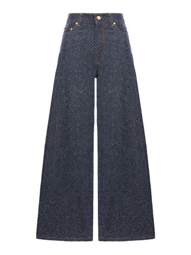 DARK FLUFFY WIDE JEANS - Woman - Ganni - Modalova