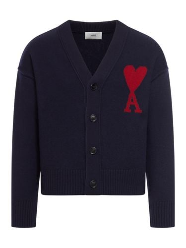 Ami de Cœur virgin wool cardigan - Man - Ami Paris - Modalova