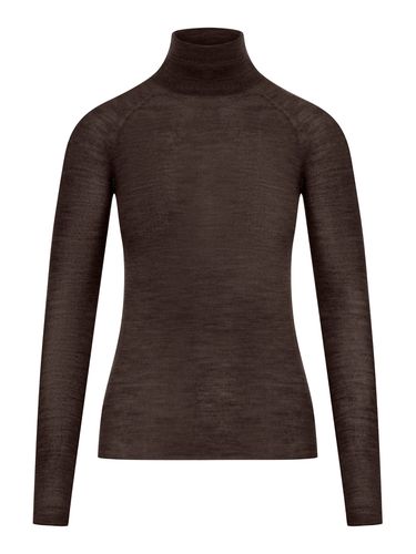 WOOL HIGH NECK SWEATER - Woman - Roberto Collina - Modalova