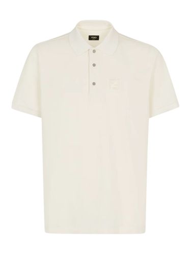 White cotton polo shirt - Man - Fendi - Modalova