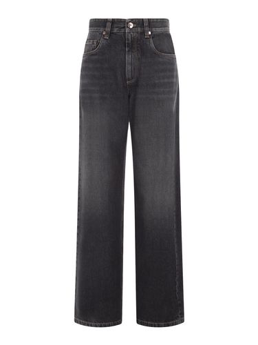 LOOSE-FIT DENIM JEANS - Woman - Brunello Cucinelli - Modalova