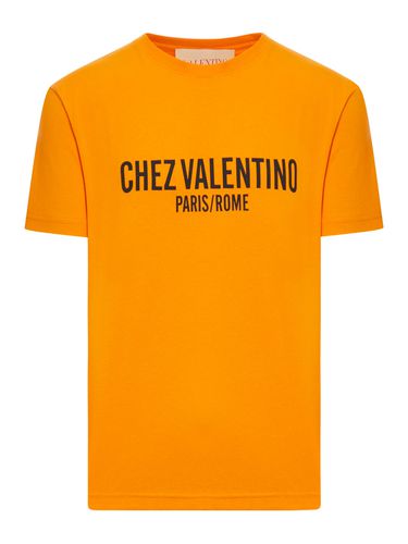 CHEZ VALENTINO PRINT COTTON T-SHIRT - Man - Valentino Garavani - Modalova