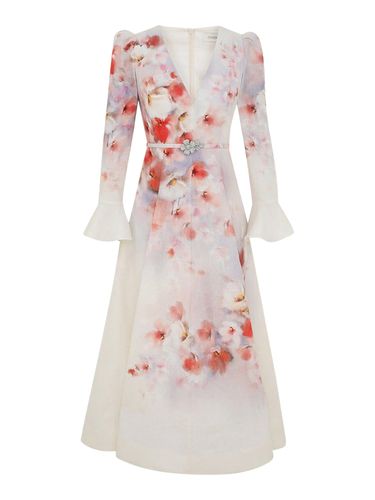 LONG DRESS WITH FLORAL PRINT - Woman - Zimmermann - Modalova