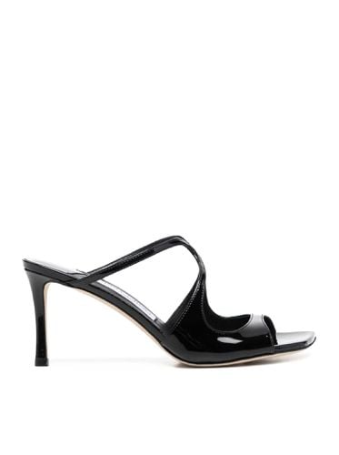 ANISE 75MM SHINY LEATHER SANDALS - Woman - Jimmy Choo - Modalova