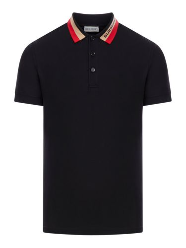 POLO WITH CONTRAST COLLAR - Man - Burberry - Modalova