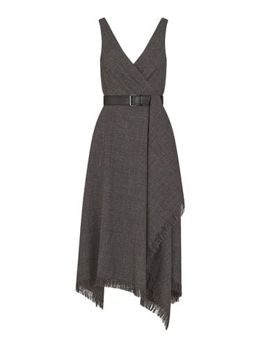 Midi dress with drape and belt - Woman - Christian Dior - Modalova