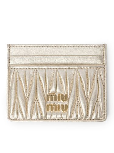 NAPPA MATELASSE CARD HOLDER` - Woman - Miu Miu - Modalova