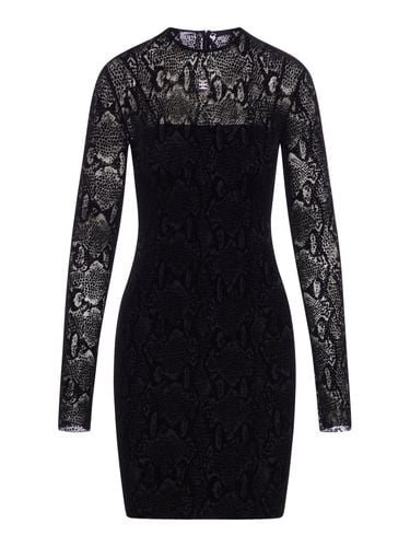 PYTHON PRINT TULLE DRESS WITH 4G DETAIL - Woman - Givenchy - Modalova