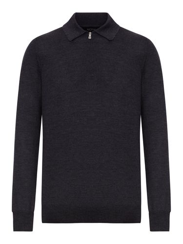 WOOL ZIP-UP POLO - Nome G - Man - Nome G - Modalova