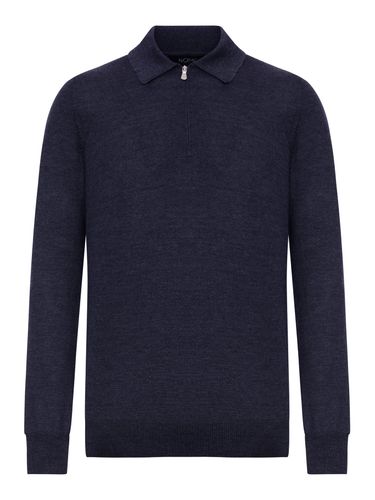 WOOL ZIP-UP POLO - Nome - Man - Nome - Modalova