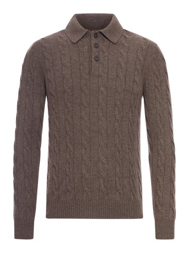 POLO SHIRT WITH WOVEN PATTERN - Man - Nome G - Modalova