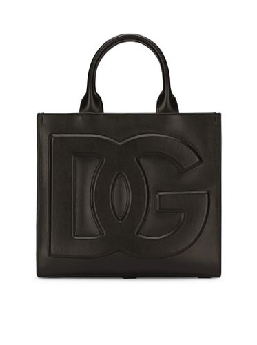 Tote bag with embossed logo - - Woman - Dolce & Gabbana - Modalova