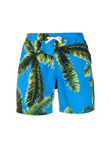 Palm tree-print swim shorts - - Man - Blue Sky Inn - Modalova