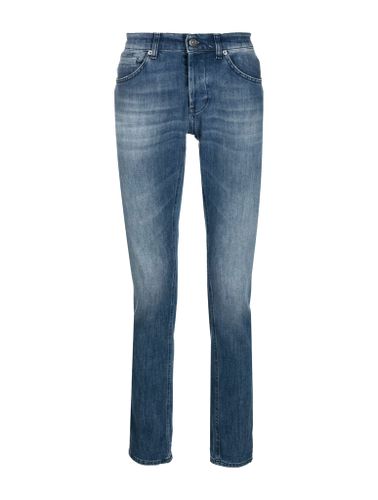 Regular-fit washed denim trousers - - Man - Dondup - Modalova