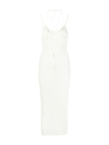 Appliqué-detail knitted midi dress - - Woman - Adamo - Modalova