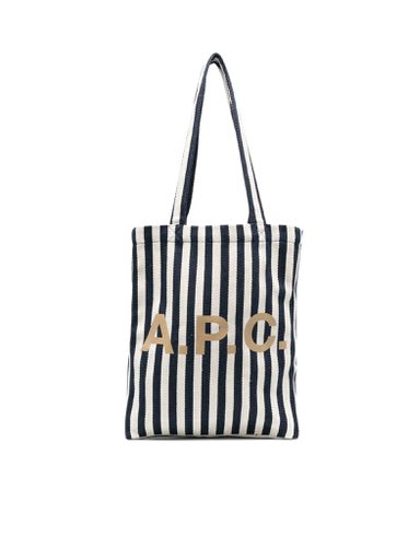 Lou striped canvas tote bag - - Woman - Apc - Modalova