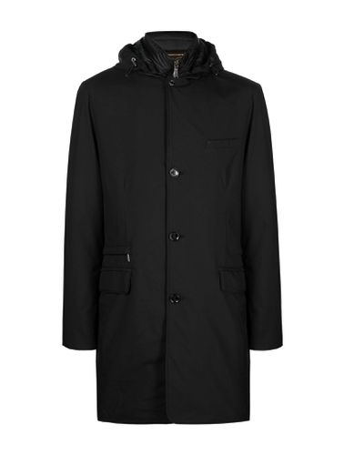 Button-up hooded coat - - Man - Moorer - Modalova