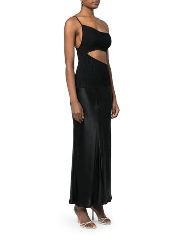 Asymmetric ribbed cut-out top - - Woman - Adamo - Modalova