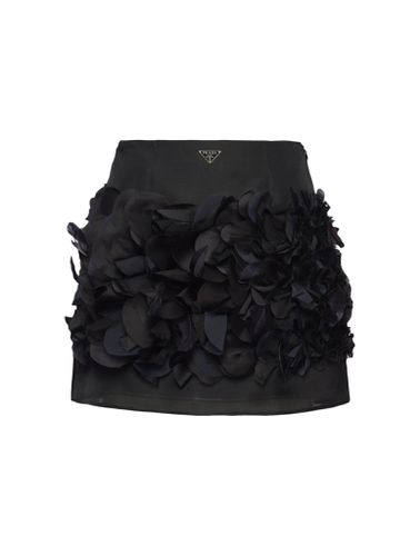 Embroidered gazar miniskirt - - Woman - Prada - Modalova