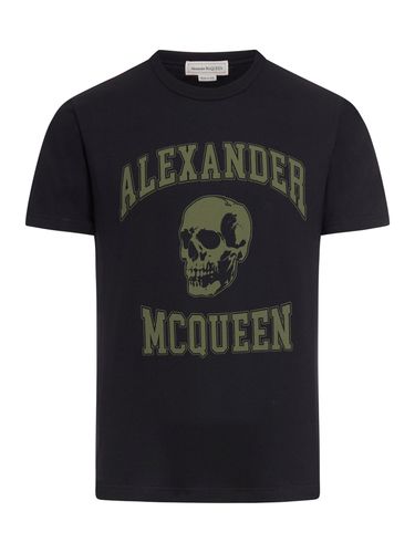 Short sleeve t-shirt with logo - - Man - Mcqueen - Modalova