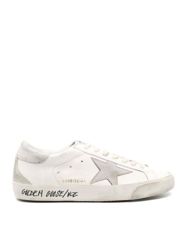 Super-Star sneakers in ivory leather - Man - Golden Goose Deluxe Brand - Modalova