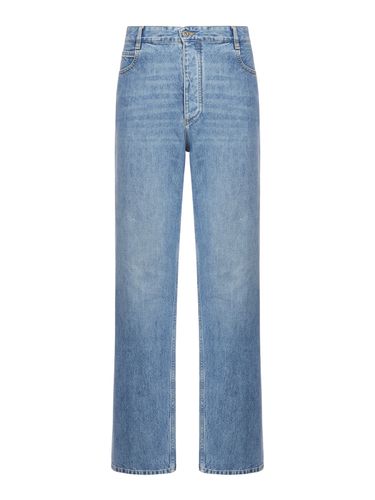 Wide leg jeans in Indigo vintage wash denim - - Man - Bottega Veneta - Modalova