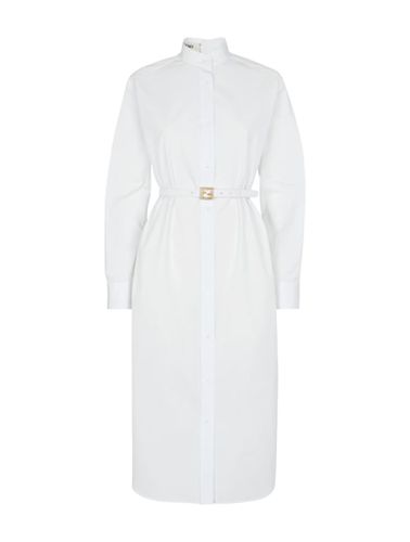 White poplin dress - Fendi - Woman - Fendi - Modalova