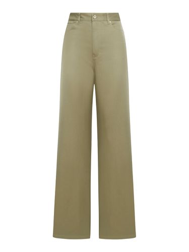 High-waisted cotton trousers - - Woman - Loewe - Modalova