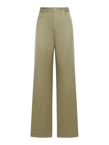 High-waisted cotton trousers - Woman - Loewe - Modalova