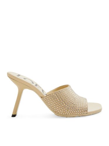Petal heel slide in suede and crystals - - Woman - Loewe - Modalova