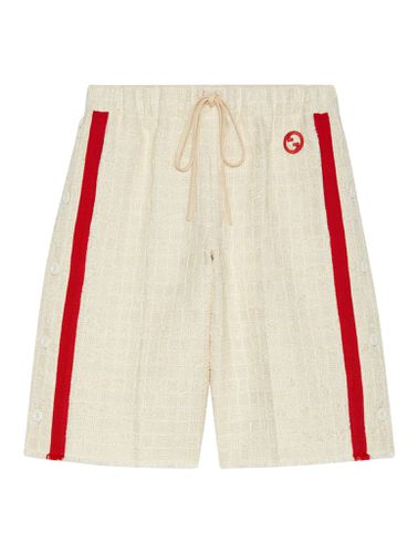 SHORTS IN COTTON TWILL WITH PATCH - - Woman - Gucci - Modalova