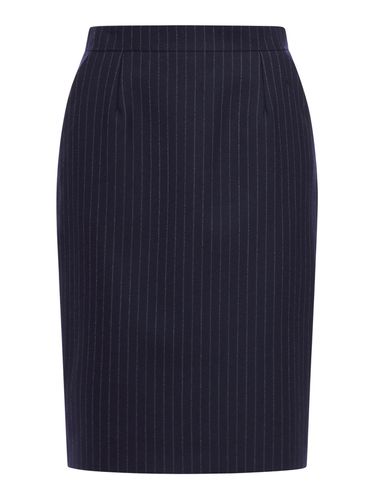 Wool midi skirt - - Woman - Saint Laurent - Modalova