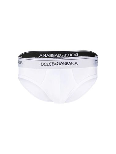 Slip with logo band - - Man - Dolce & Gabbana - Modalova
