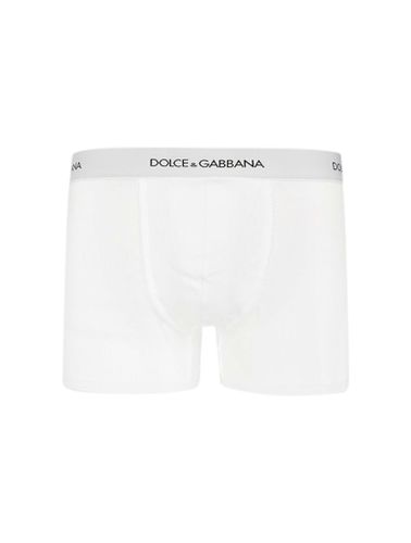 Boxer with logo - - Man - Dolce & Gabbana - Modalova