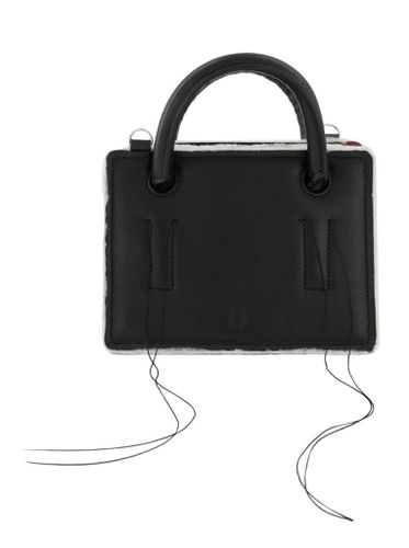 Mini Otto safe leather bag with strap - - Woman - Dentro - Modalova
