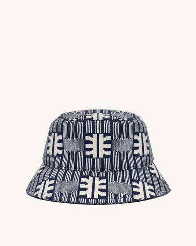 FEI Jacquard Knit Bucket Hat - Navy - JW PEI - Modalova