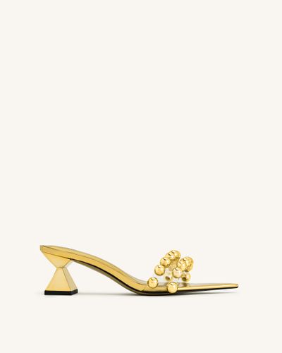 Gianna Mules à bride perlée – Doré - JW PEI - Modalova