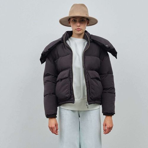 Montreal | Black Women's Cropped Quilted Puffer Jacket - Embassy of Bricks and Logs - Modalova