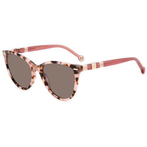 Women's Sunglasses - Havana Pink Frame Grey Lens / HER 0107/S 00T4 - Carolina Herrera - Modalova