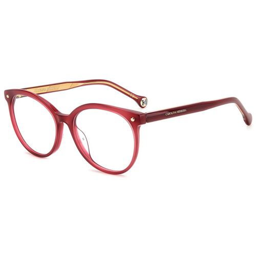 Women's Eyeglasses - Burgundy Round Full Rim Frame / HER 0083/G 0LHF - Carolina Herrera - Modalova